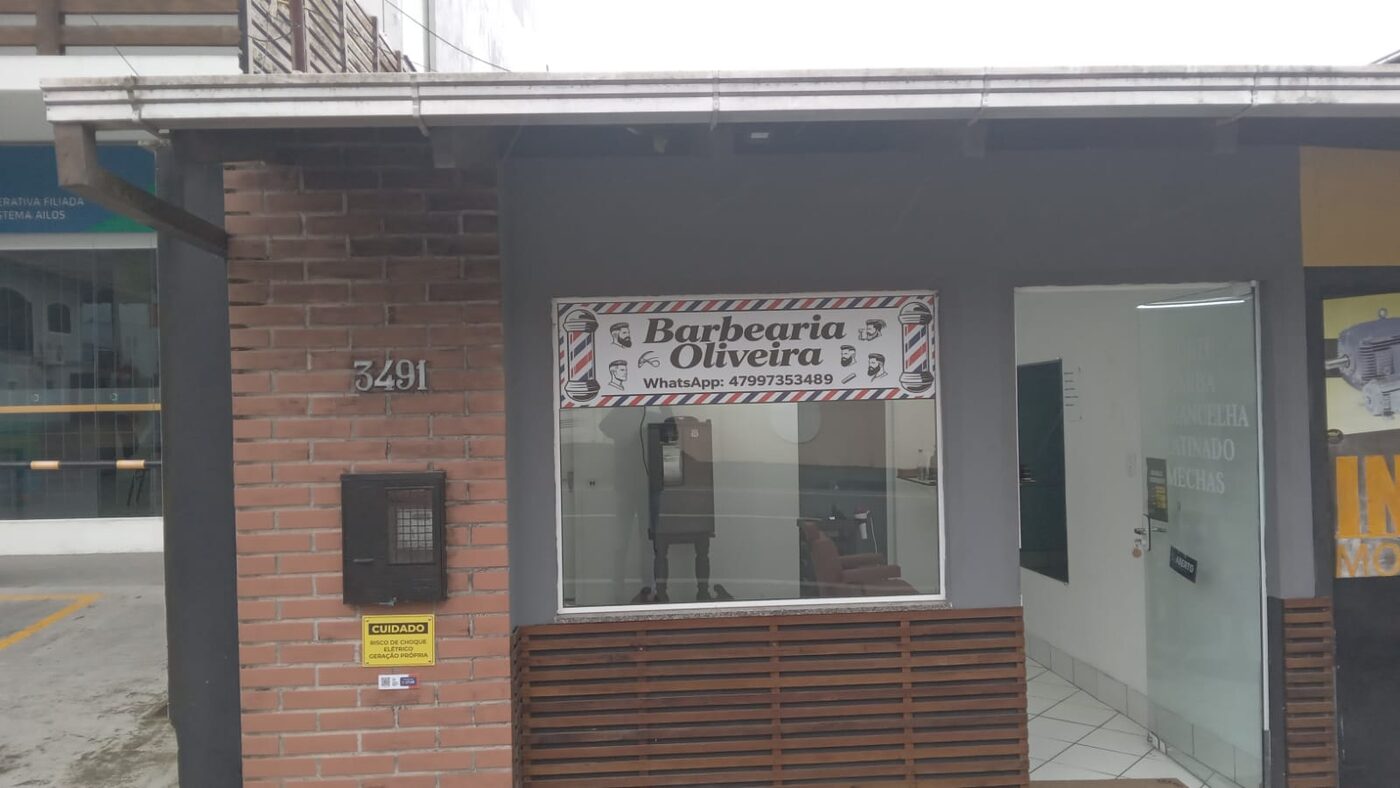 Fachada da Barbearia Oliveira